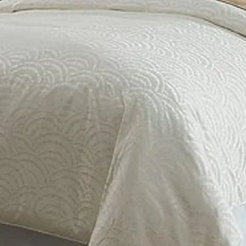 NWT $329 Luxury Hotel PALMER Queen Duvet Cover Mini Set Egyptian Cotton - Picture 7 of 9